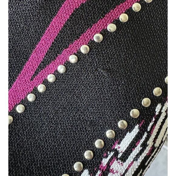 GUESS Size Small Jacquard Embellished Bodycon Dress Sexy Club Party Glam READ - Picture 10 of 13